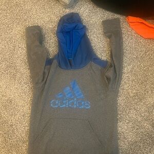 Adidas Kids Hoodie in Gray and Blue